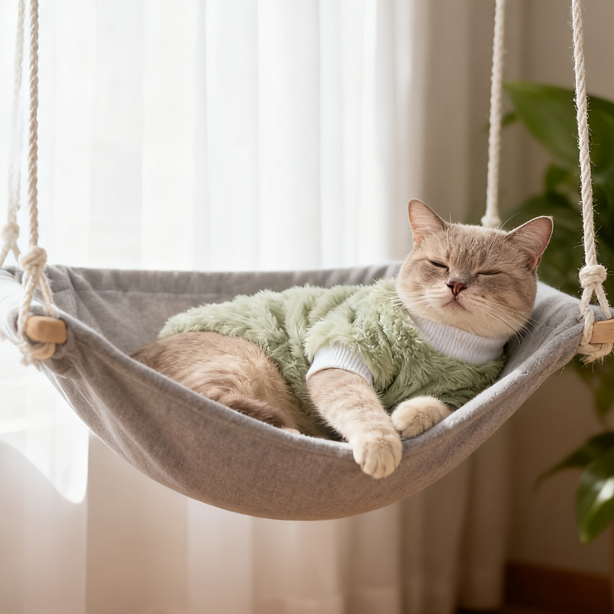 Pull en peluche confortable pour chats petits et moyens, chaud, motifs tigré/tortue, lavable à la main, idéal Noël et toutes saisons.
