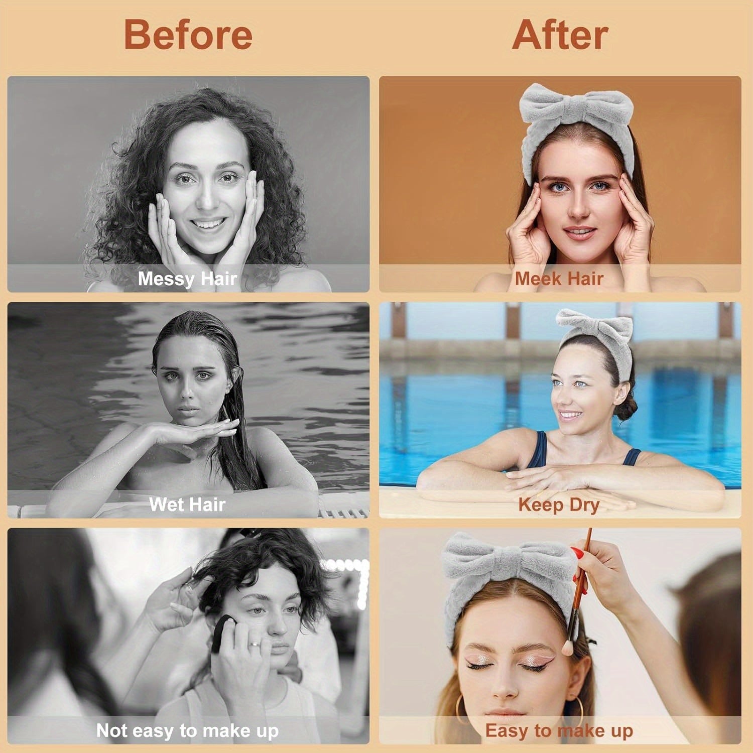 Set maquillage professionnel 13/20/33 pièces avec accessoires : pinceaux nylon, bandeau, éponges et accessoires pour application précise et complète.