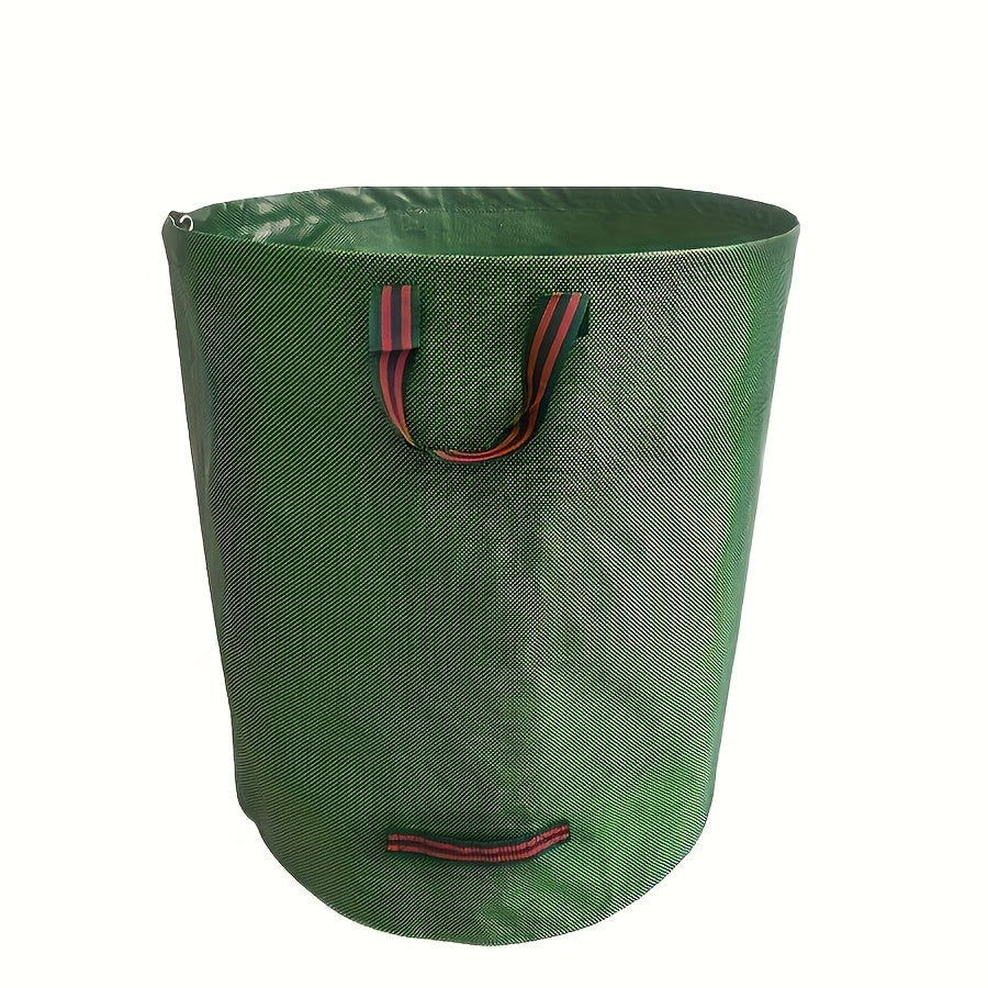Sac de collecte de feuilles extérieur 120 L, robuste et réutilisable, avec couvercle, idéal pelouse, jardin, piscine et déchets divers.