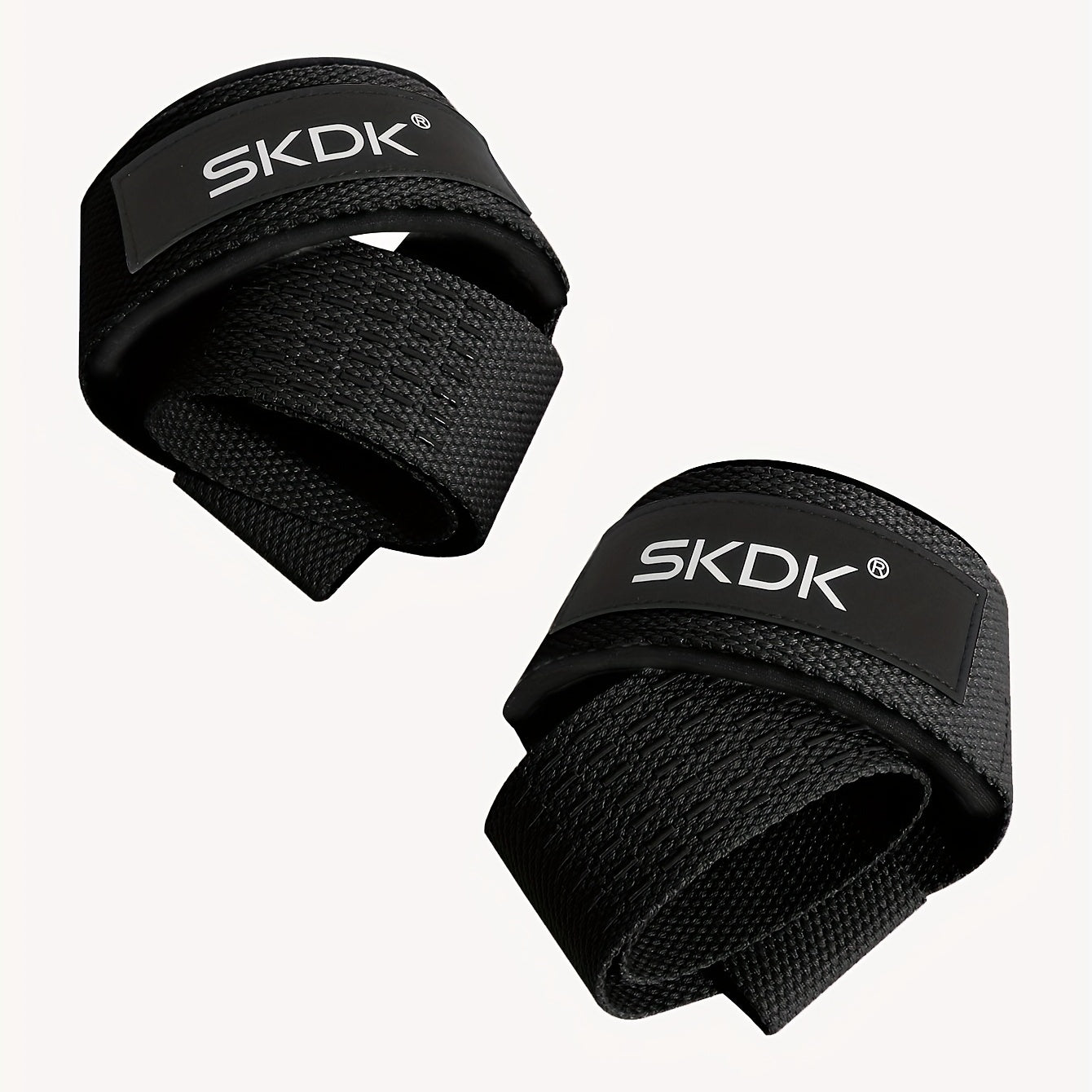 Paires de sangles poignet SKDK, respirantes avec grip supplémentaire, ajustables, idéales pour musculation, deadlifts et entraînement force.