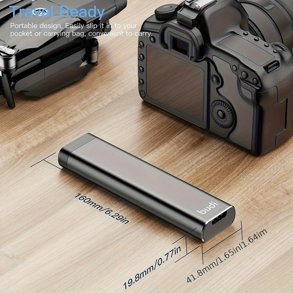 Boîtier métallique ultra-résistant pour cartes mémoire, sécurisé, compatible 27 Micro SD et 6 SD, antichoc, idéal pour organiser et protéger matériel photo.