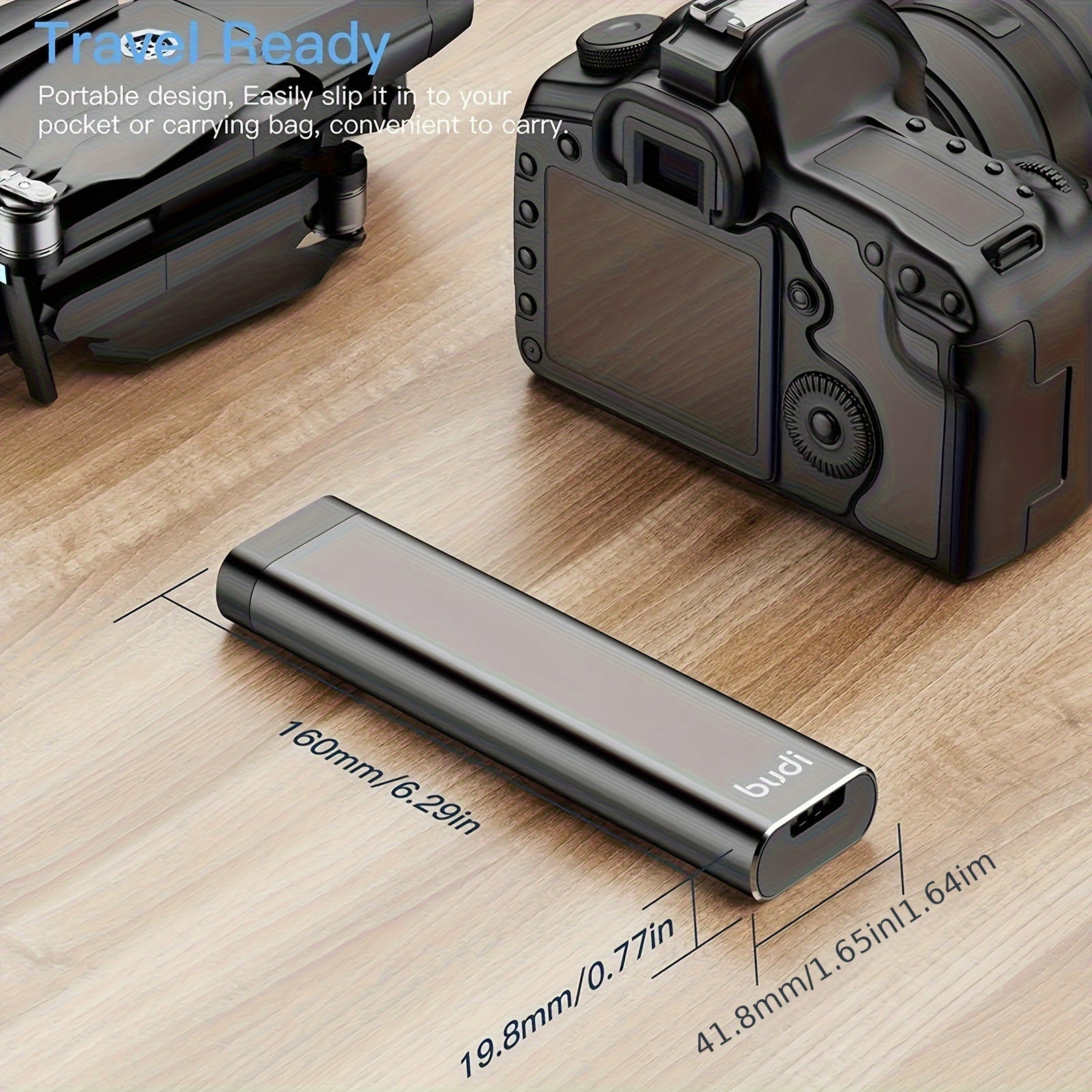 Ultra-resistant metal case for memory cards, secure, compatible with 27 Micro SD and 6 SD cards, shockproof, ideal for organizing and protecting photo equipment.