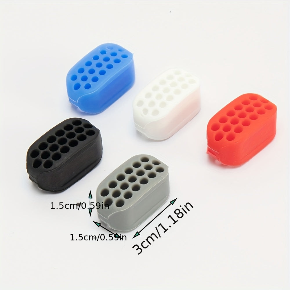 Lot de 2 entraîneurs mandibulaires en silicone, légers et durables, pour renforcement des muscles faciaux et entraînement de la mâchoire.