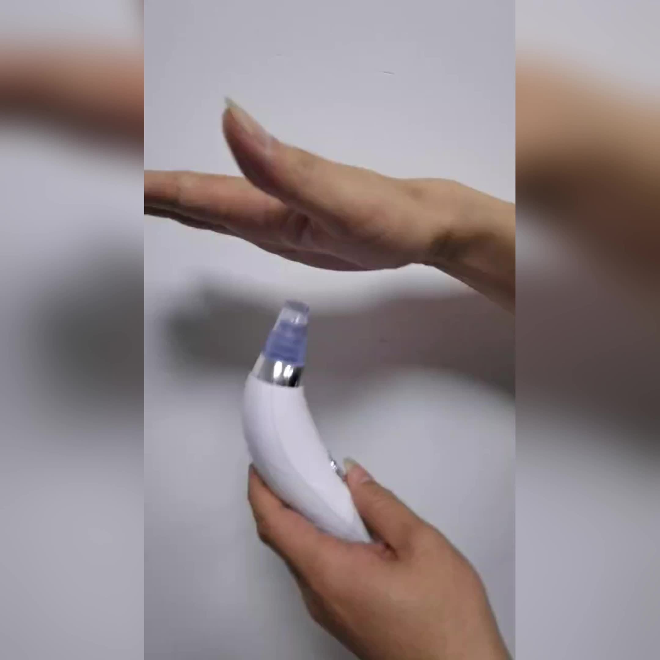 Appareil portable GENAI pour nettoyage des pores, 4 sondes, doux et sûr, adapté hommes et femmes, fonctionne sur piles.