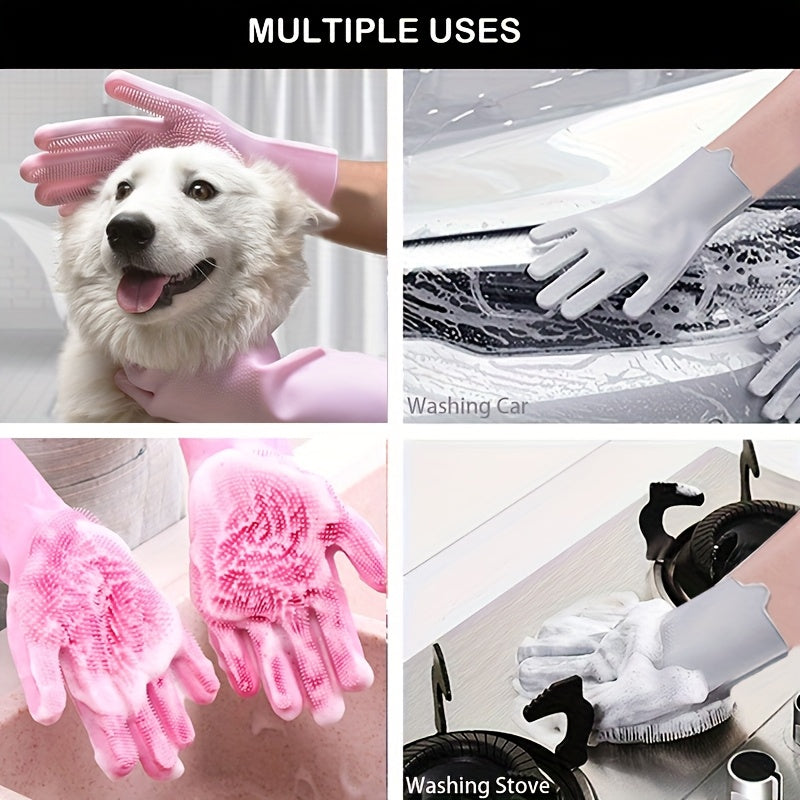 Gant de toilettage pour animaux. Élimine efficacement les poils de chiens et chats avec brosse slicker flottante.