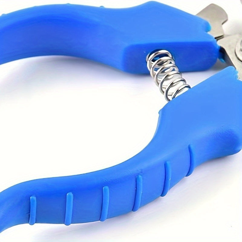 Set de coupe-ongles et lime pour animaux (2 pièces). Poignée antidérapante, acier inoxydable durable, avec protection et mécanisme de verrouillage.