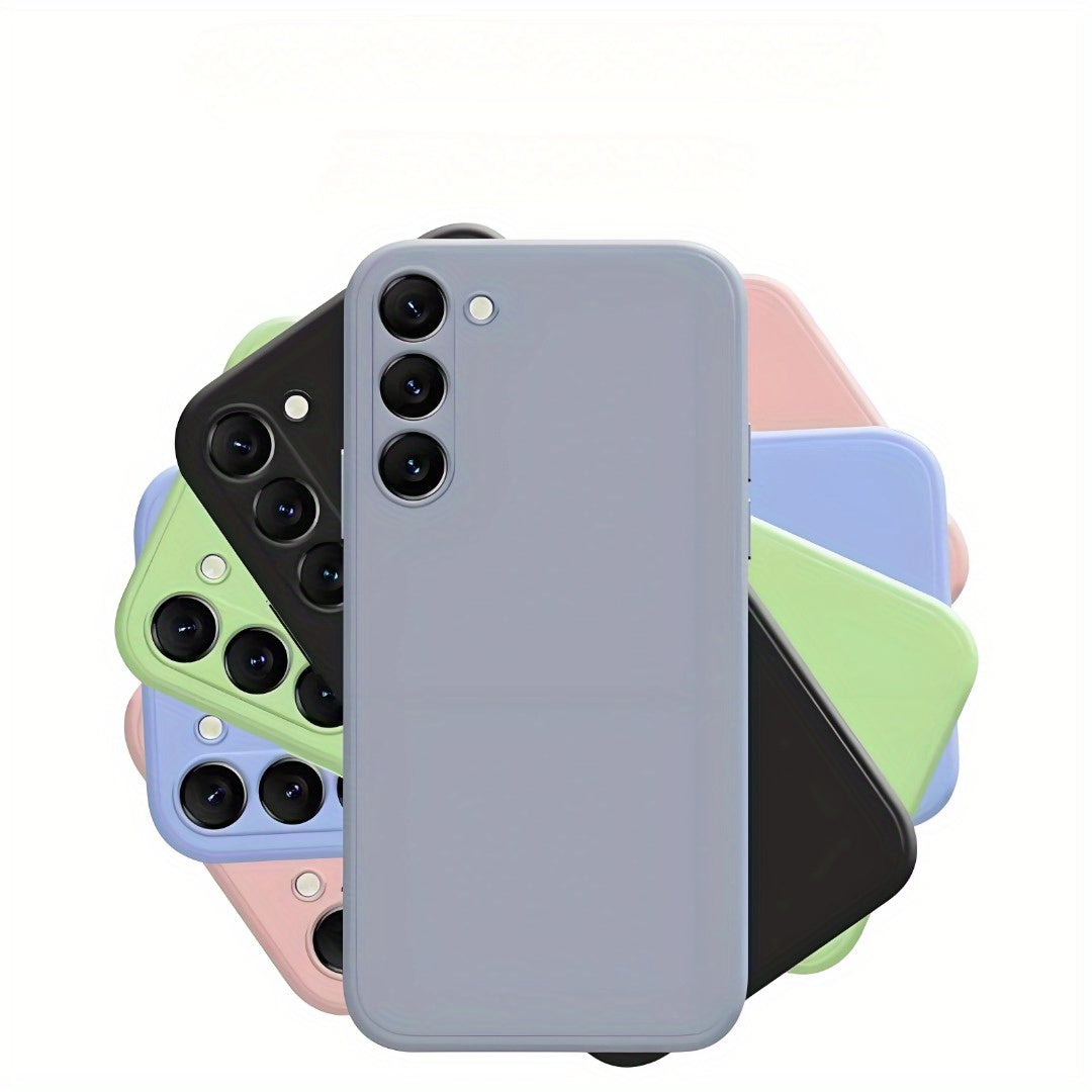 Classic plain case for Samsung Galaxy, ultra-thin, flexible and shock-resistant, compatible with several models S20 to S25 Ultra and FE.