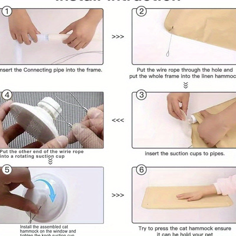 Hamac pour chat extra-large avec ventouses haute résistance. Capacité 13,61 kg, design sécurisé, facile à installer/enlever, cadre durable et lavable, idéal pour foyers avec plusieurs chats.