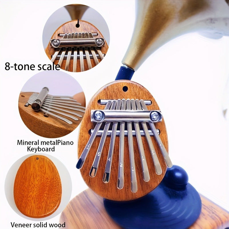 Kalimba huit tons de haute qualité, piano à doigts, instrument musical pour 14 ans et plus, idéal fêtes et cadeaux.