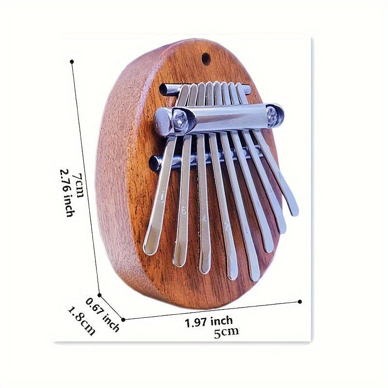 Kalimba huit tons de haute qualité, piano à doigts, instrument musical pour 14 ans et plus, idéal fêtes et cadeaux.