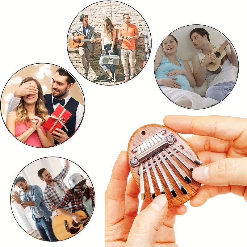 Kalimba huit tons de haute qualité, piano à doigts, instrument musical pour 14 ans et plus, idéal fêtes et cadeaux.