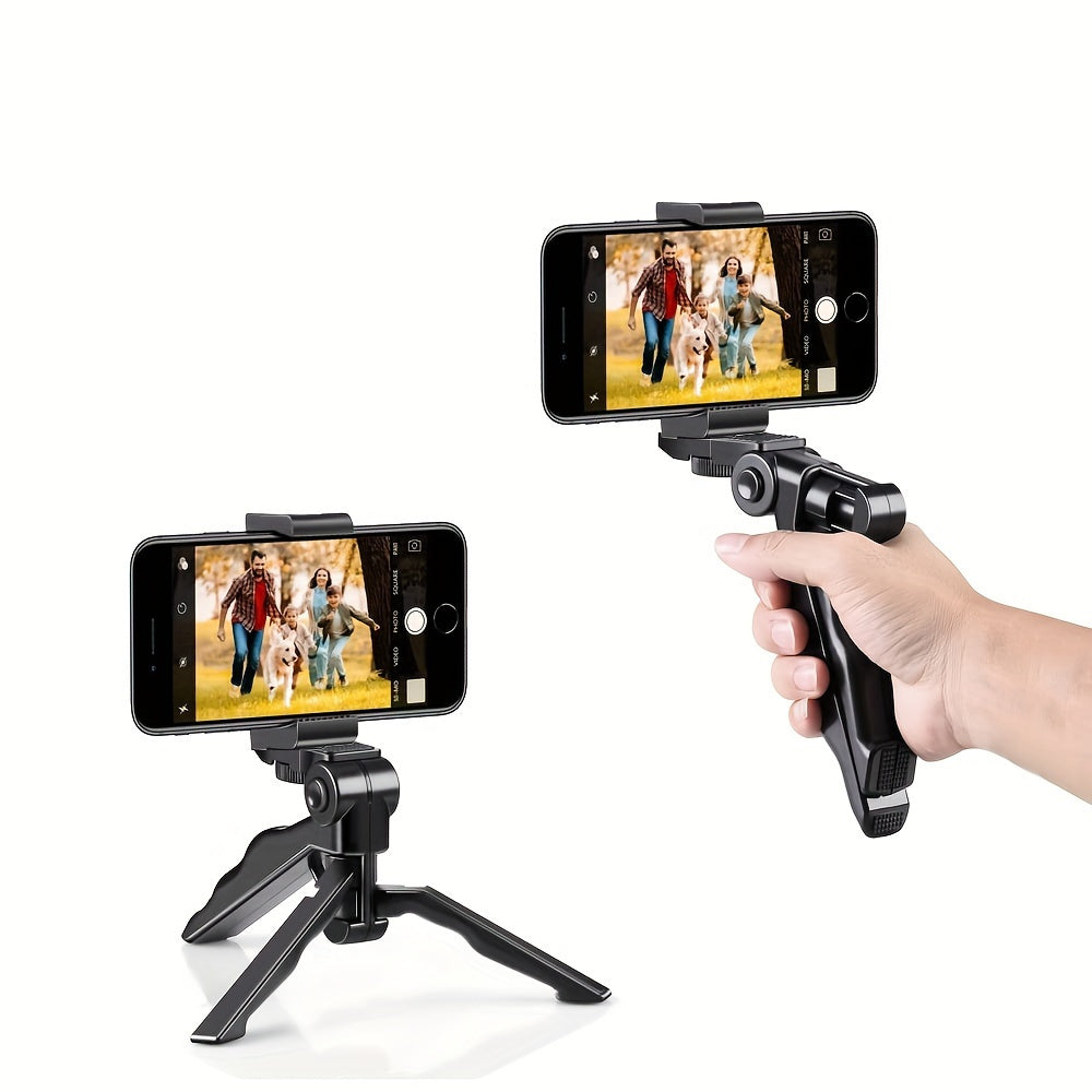 Support Smartphone 360° Anti-Tremblement : Trépied portable et réglable, idéal streaming et photo, parfait pour créateurs de contenu.