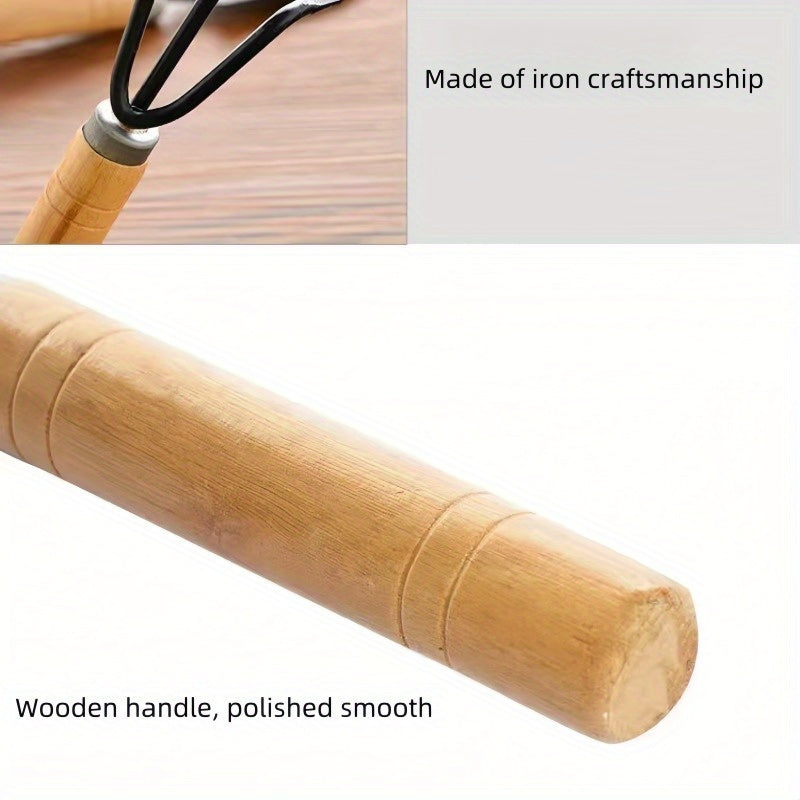 Ensemble de trois outils de plantation compacts, idéal pour fleurs et légumes, facilitant le rempotage, l’aération du sol et les soins quotidiens.