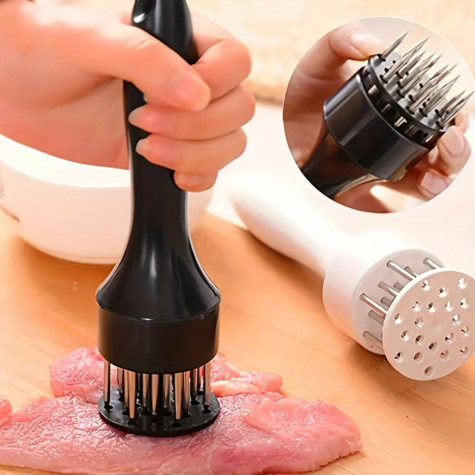 Attendrisseur de viande multifonction, aiguille à steak, maillet et pique à viande, ustensile de cuisine idéal barbecue et préparation steaks.