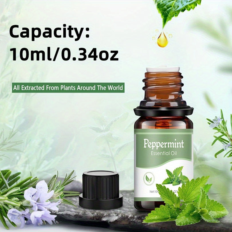 Huile essentielle 10 ml multi-arômes Lavande, citron, océan, rose, parfum durable, idéale pour diffuseur, humidificateur, voiture, bougies, maison ou hôtel.