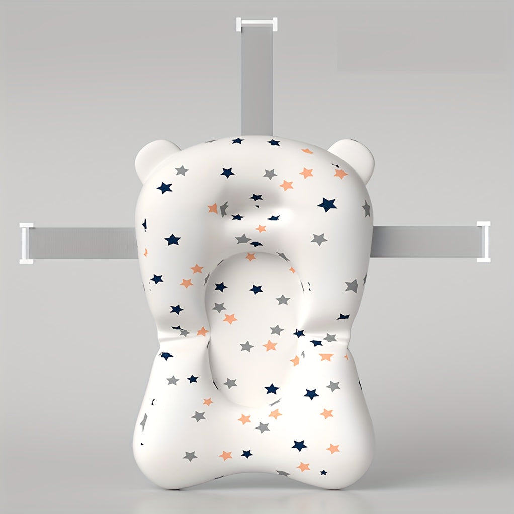 Siège de bain bébé PanLynner, filet antidérapant 0-3 ans, coussin doux en polyester avec sangle de sécurité pour nourrisson et tout-petit.