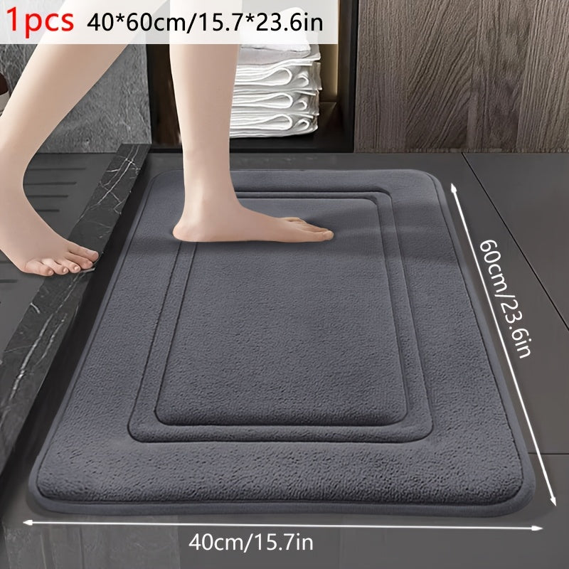 Quick-drying, non-slip bath mat with a geometric pattern, machine washable, soft and padded, suitable for bathroom, kitchen or bedroom.