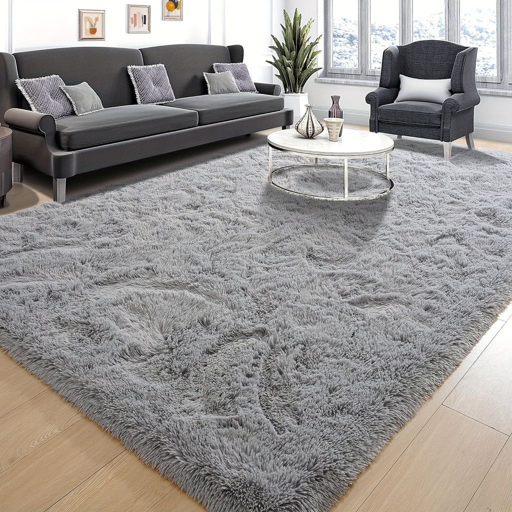 Tapis d’appoint en peluche douce Idéal pour salon, chambre, bureau ou coin maquillage, ajoute confort et décoration chaleureuse à la maison.