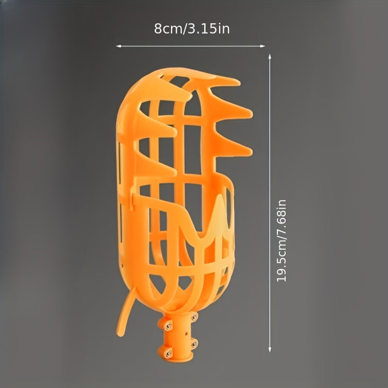 Robust and lightweight fruit picker, for orchards and gardens, efficient harvesting of apples, cherries, peaches, tomatoes, durable and easy tool.