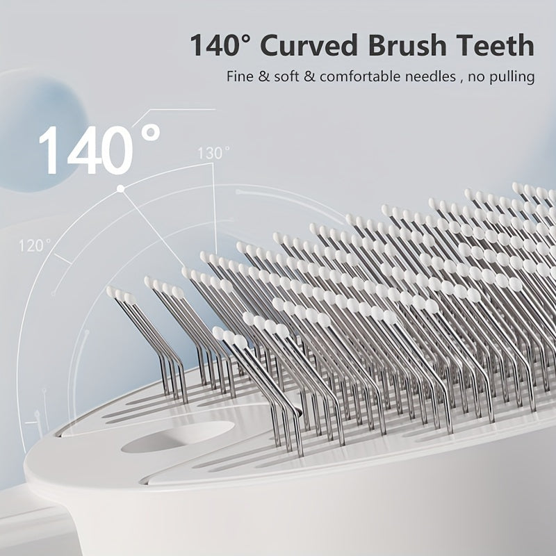 Brosse de toilettage 3-en-1 pour chats et chiens, électrique à vapeur, spray et peigne flottant, outil batterie pour soins animaux.