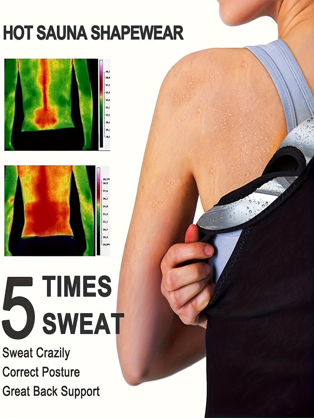 Débardeur de sport féminin moulant, respirant et amincissant, offrant maintien et contrôle du ventre pour fitness, course et entraînements polyvalents.