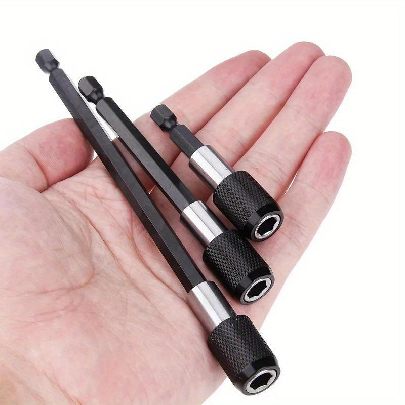 Extension magnétique pour embouts de vissage, à libération rapide, compatible perceuses à impact, construction durable pour un maintien sûr et un travail professionnel.