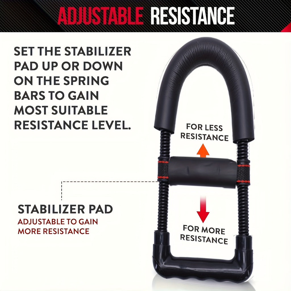 Renforce-poignets en fer réglable, appareil manuel pour avant-bras et mains, idéal rééducation, athlètes et entraînements maison, portable et ajustable.