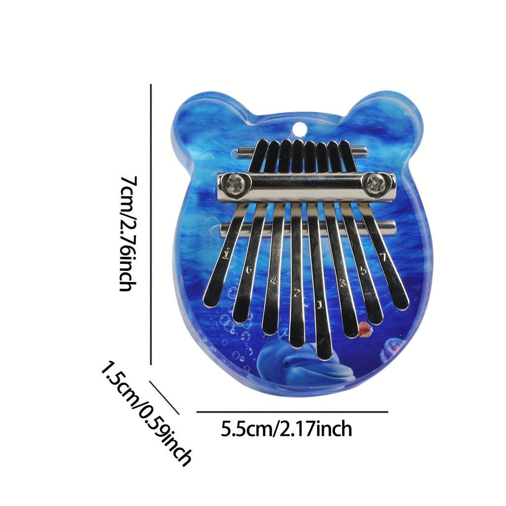 Kalimba huit tons de haute qualité, piano à doigts, instrument musical pour 14 ans et plus, idéal fêtes et cadeaux.