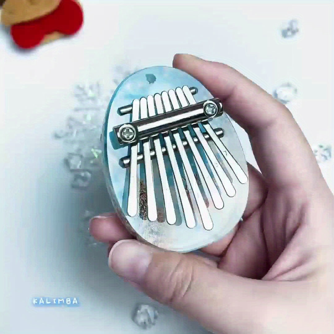 Kalimba huit tons de haute qualité, piano à doigts, instrument musical pour 14 ans et plus, idéal fêtes et cadeaux.