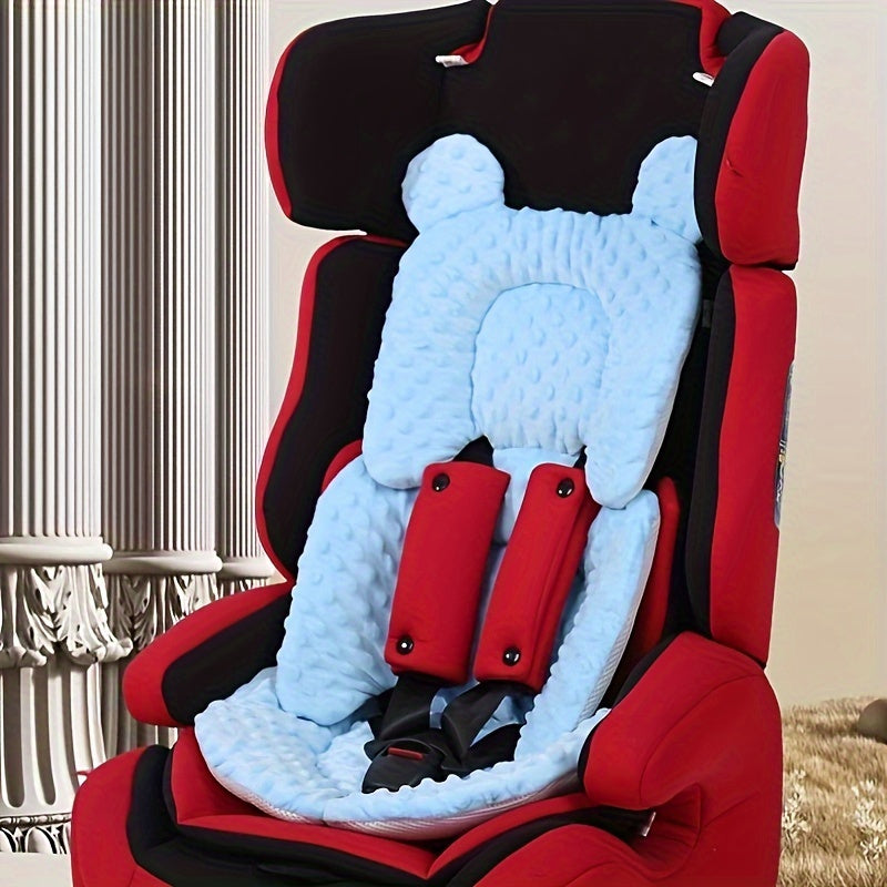 Double-sided car seat liner, thick and warm, breathable, polyester, universal for strollers, high chairs and travel, 0-6 years.