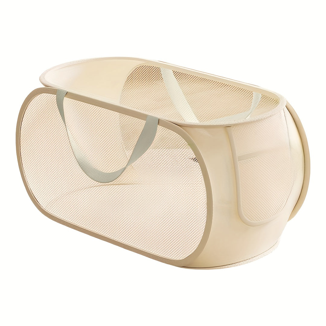 Panier de rangement jouets grande capacité, tissu transparent avec compartiments, organisation facile, idéal salon, chambre ou salle de jeux.