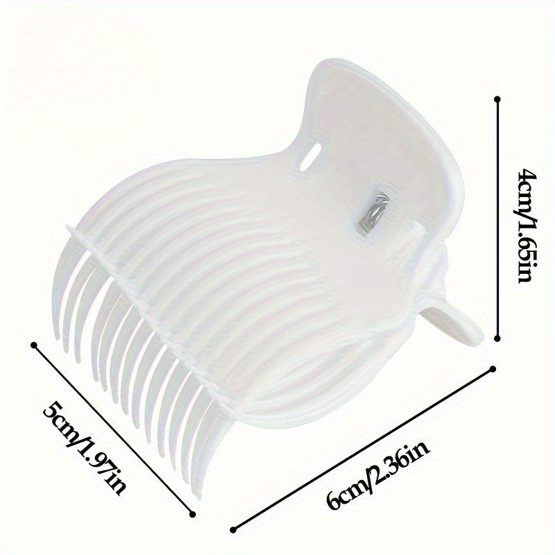 Set of 12 durable plastic curlers and clips, suitable for medium-length hair, manual hairstyling tools for salon and personal use.