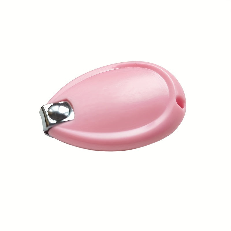 Coupe-ongles en acier inoxydable bleu, sûr et facile à utiliser, adapté pour enfants et adolescents.