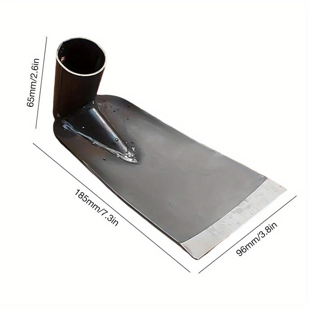 Houe de jardin en acier au manganèse, dents tranchantes pour creuser, désherber et planter efficacement légumes et fleurs, conception métallique robuste.