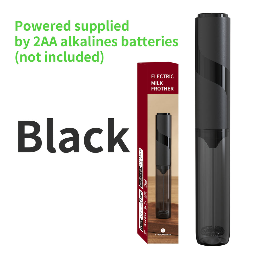Mousseur à Lait Électrique CLITON : Portable, avec étui de rangement, parfait pour latte, cappuccino, smoothies protéinés, compact et idéal voyage ou cadeau.