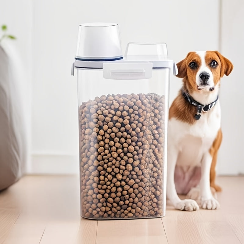 Contenants de stockage hermétiques pour nourriture animale (3 modèles). Fenêtre transparente, étanches et anti-humidité, design mignon, pour chiens, chats et nourriture humide. Durable, idéal pour organiser.