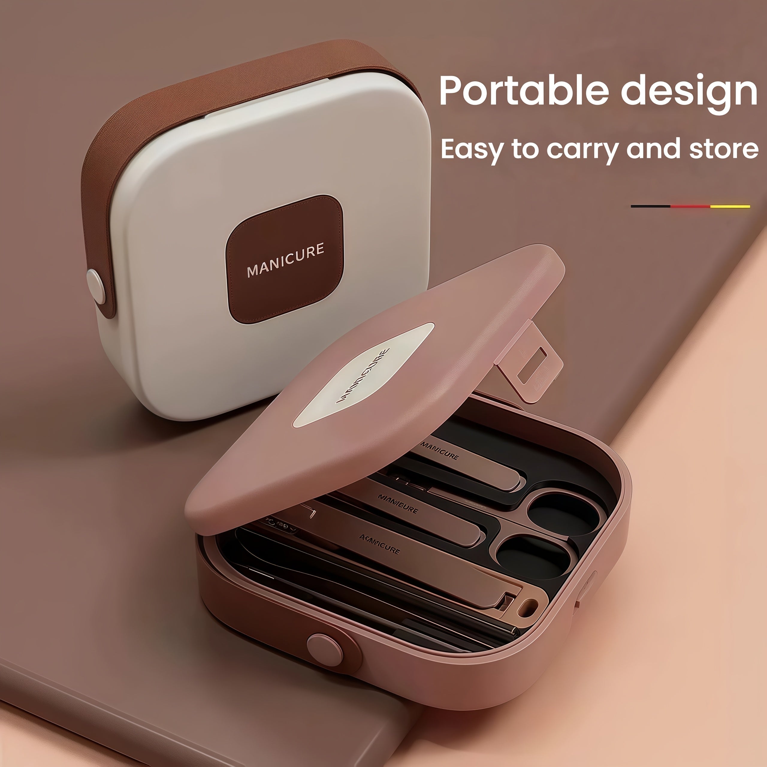 Set of 8 stainless steel nail clippers with storage box, waterproof and portable, perfect for personal care and travel.