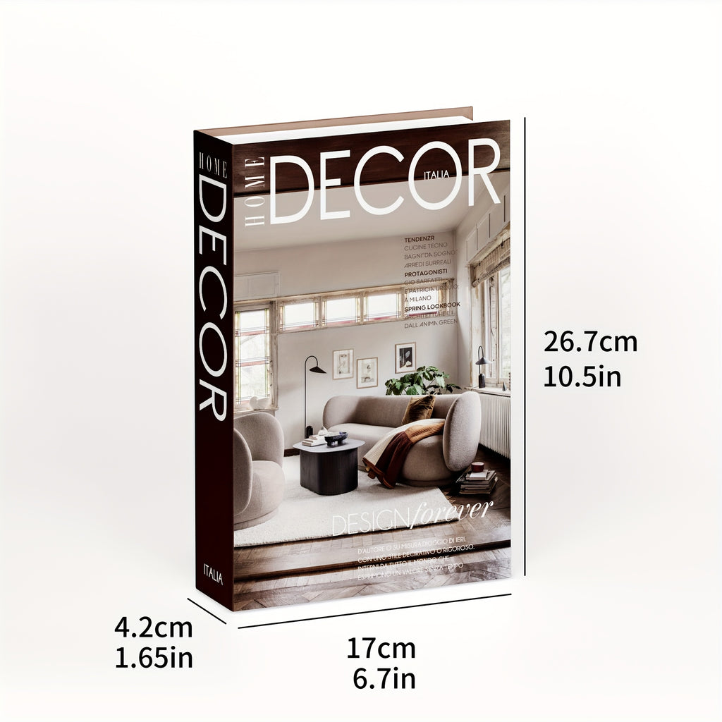 Lot de 3 livres factices style nordique Empilables, décoratifs pour étagère ou salon, design minimaliste, sans entretien, parfait pour décoration intérieure élégante.