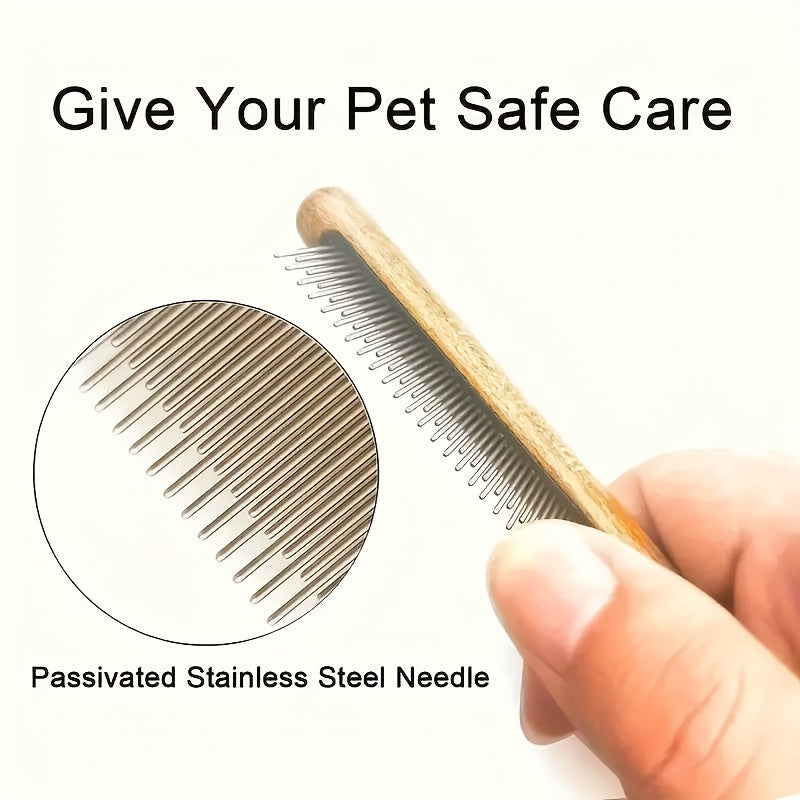 Lot 1/2/3 peignes pour animaux, démêlage et retrait de poils, dents arrondies, doux, adaptés chats et chiens, entretien et beauté.