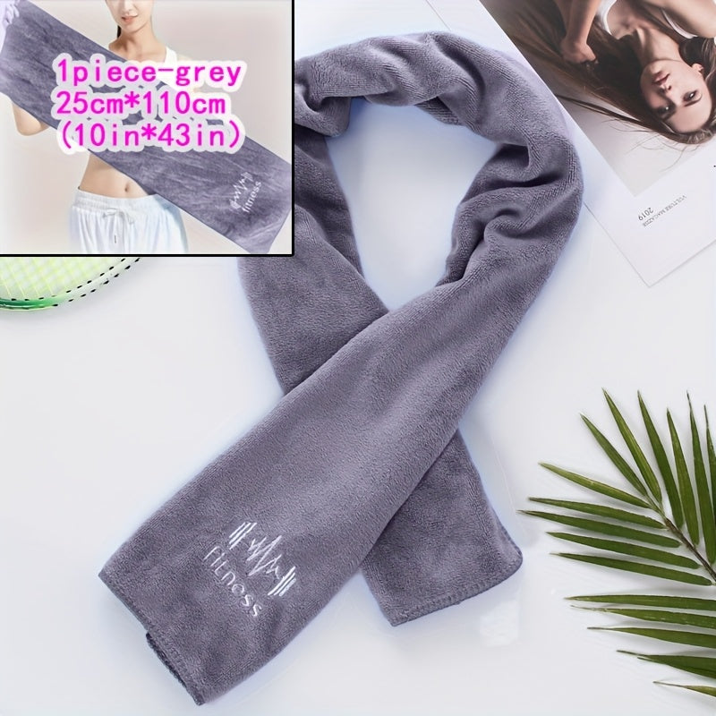 Serviette séchage rapide, ultra-absorbante, format large, idéale sport et salle de bain, suspendable sur équipements, parfaite pour essuyer la transpiration.