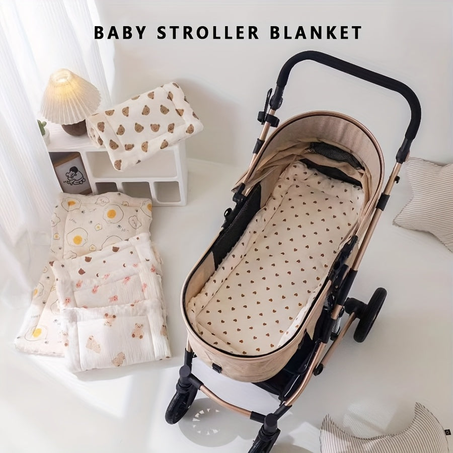 Soft and breathable children's stroller cushion, dinosaur pattern, lightweight and portable, suitable for swing, lounge chair and stroller.