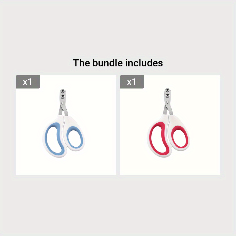 Stainless steel nail clippers for cats and small dogs. Ergonomic handle, precise and safe cutting with red accents.