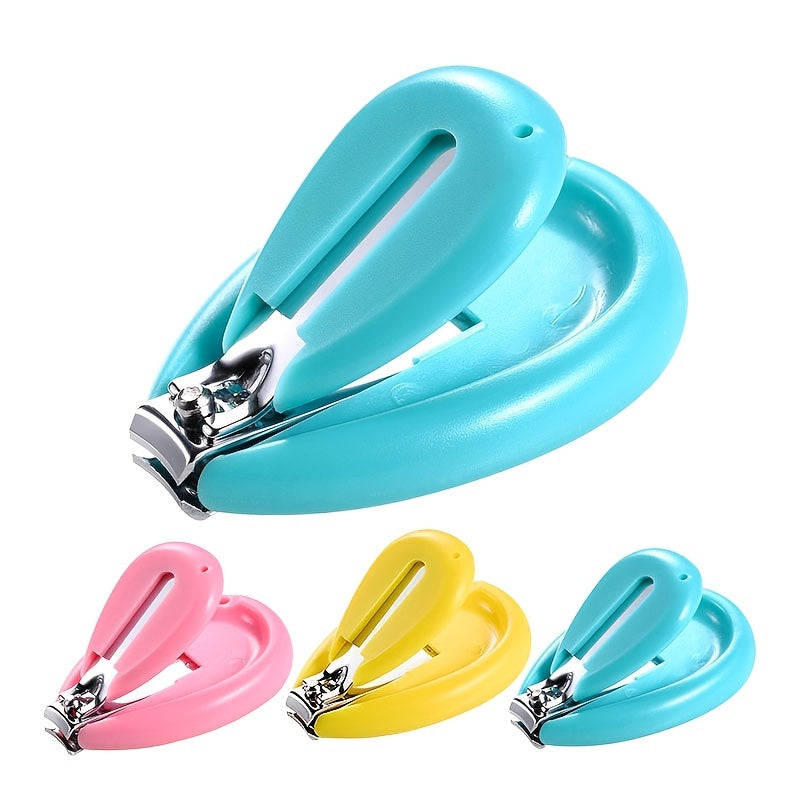 Blue stainless steel nail clippers, safe and easy to use, suitable for children and teenagers.
