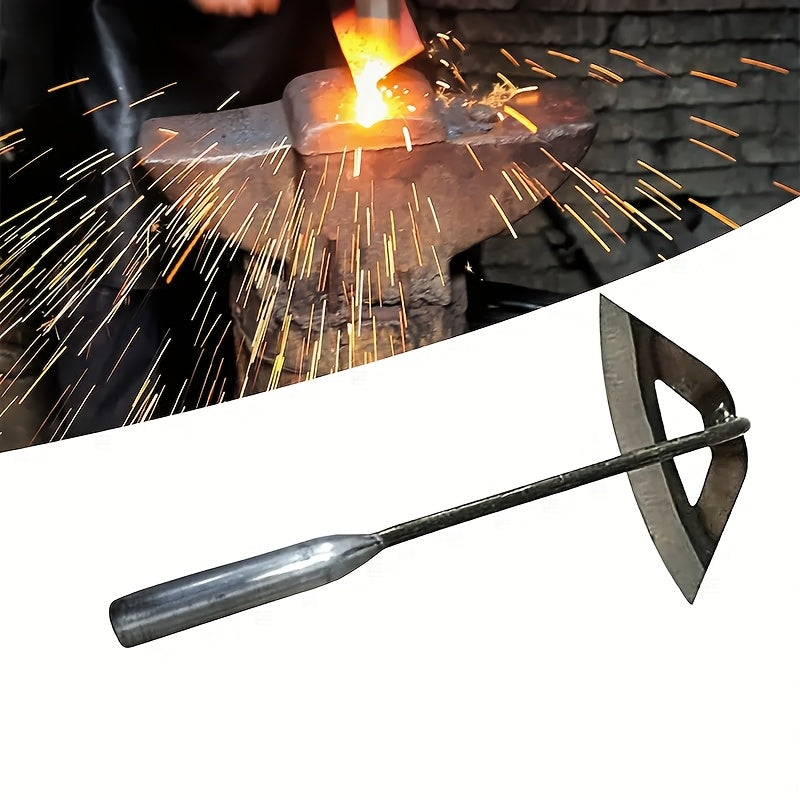 Houes creuses en acier trempé, main, dents tranchantes, durable et antirouille, idéal désherbage potagers et entretien jardin.