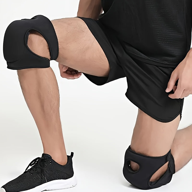 Paire de genouillères de jardin en néoprène, confortables et réglables, protection durable et antidérapante pour jardinage et entretien pelouse.