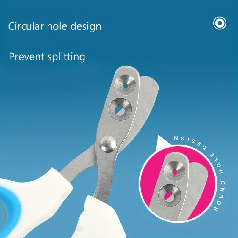 Coupe-ongles en acier inoxydable pour chats et petits chiens. Poignée ergonomique, coupe précise et sécurisée avec accents rouges.