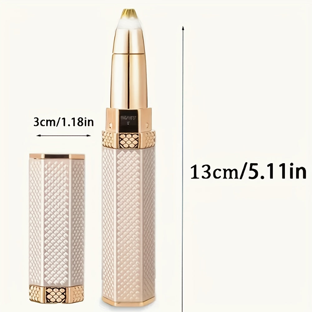 4-in-1 electric epilator for women, rechargeable, painless, for face, eyebrows, nose, bikini and body.