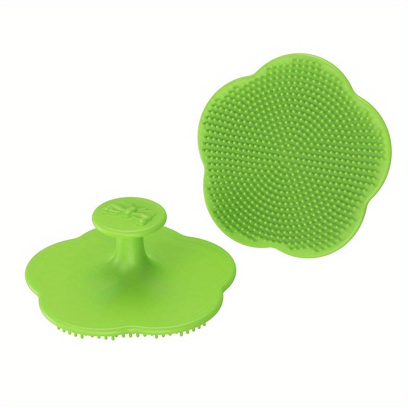 Peigne de massage en silicone doux, brosse bain et cheveux pour nouveau-nés, soin et développement, cadeau idéal pour fêtes.