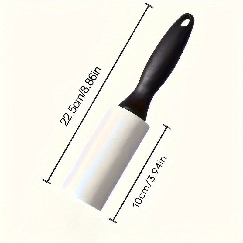 Rouleau adhésif ultra puissant, 50 feuilles, élimine efficacement peluches sur vêtements, tapis, canapés ; design compact, portable, indispensable ménage.