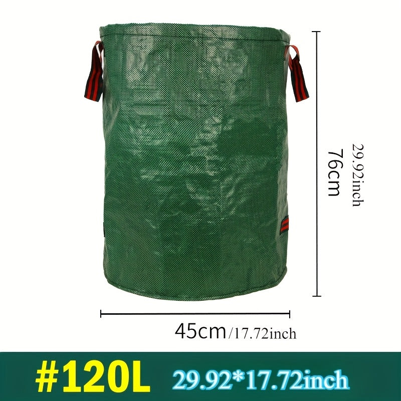Sac de jardin grande capacité 120/160/200 L, résistant, imperméable et anti-déchirure, idéal feuilles, déchets de pelouse, patio ou piscine.